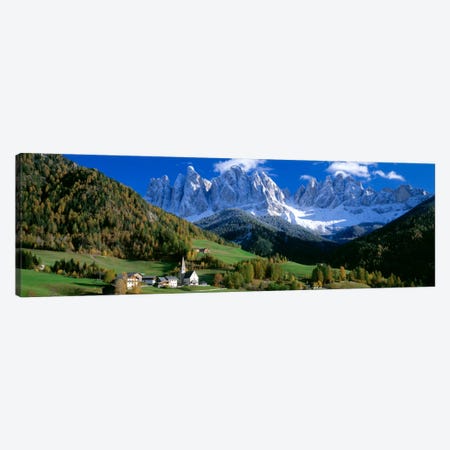 Church Of St. Magdalena, Val di Funes, South Tyrol Province, Trentino-Alto Adige Region, Italy Canvas Print #PIM1659} by Panoramic Images Canvas Artwork