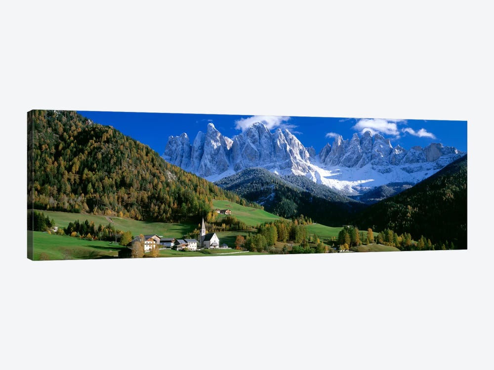 Church Of St. Magdalena, Val di Funes, South Tyrol Province, Trentino-Alto Adige Region, Italy by Panoramic Images 1-piece Canvas Wall Art