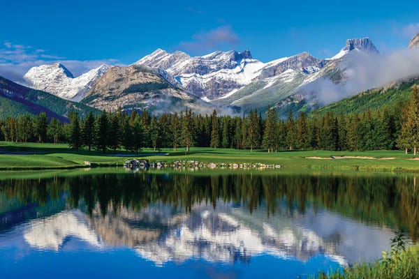 Alberta: Mt Lorette Golf Course, Fortress Mountain, Alberta, Canada by Panoramic Images