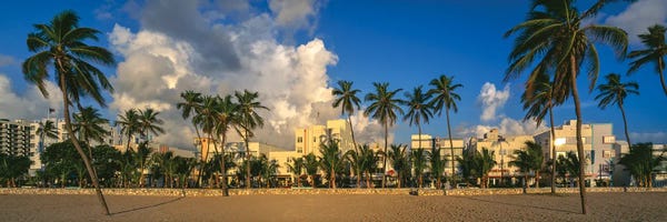Miami: Ocean Drive, South Beach, Miami, Fl, USA by Panoramic Images