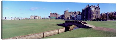 Footbridge in a golf courseThe Royal & Ancient Golf Club of St Andrews, St. Andrews, Fife, Scotland Canvas Art Print - Europe Art