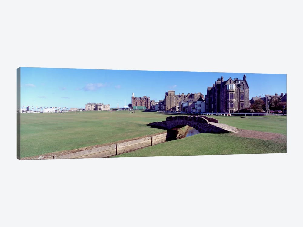 Footbridge in a golf courseThe Royal & Ancient Golf Club of St Andrews, St. Andrews, Fife, Scotland by Panoramic Images 1-piece Art Print