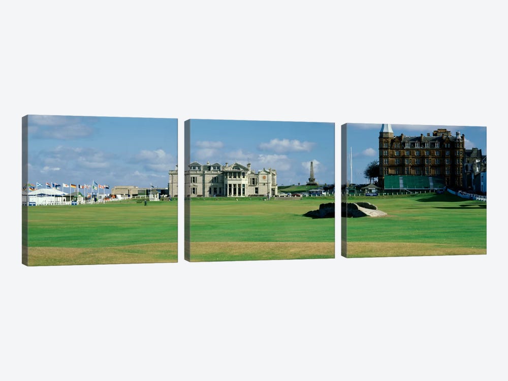 Swilcan Bridge Royal Golf Club St Andrews Scotland by Panoramic Images 3-piece Canvas Wall Art