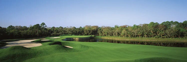 Pond In A Golf Course, West Bay Club, Estero, Lee County, Florida, USA