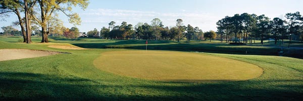 Sand Trap In A Golf Course, Westport Golf Gourse, North Myrtle Beach, South Carolina, USA