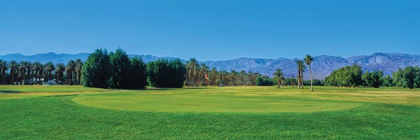Golf Courses: Scenic View Of Furnace Creek Ranch Golf Course, Furnace Creek, Inyo County, California, USA by Panoramic Images