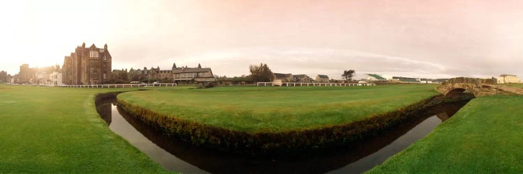 Ground Level View Of Swilcan Bridge & Burn, Old Course, The Royal And Ancient Golf Club Of St. Andrews, Fife, Scotland