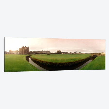 Ground Level View Of Swilcan Bridge & Burn, Old Course, The Royal And Ancient Golf Club Of St. Andrews, Fife, Scotland Canvas Print #PIM1665} by Panoramic Images Canvas Wall Art