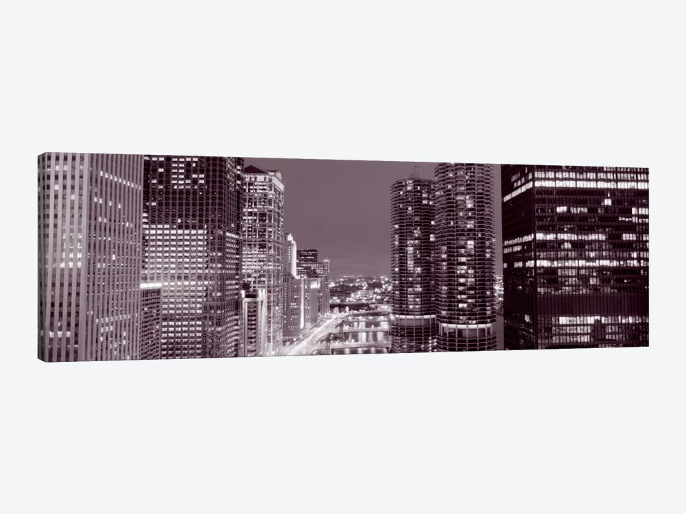 Wacker Drive, River, Chicago, Illinois, USA by Panoramic Images 1-piece Canvas Artwork