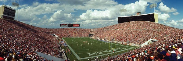 Tampa Bay: Spectators Watching Football Match At A Stadium, Tampa Bay, Florida, USA by Panoramic Images