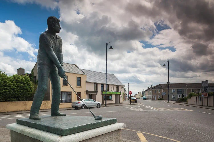 Statue Of President Bill Clinton Who Visited In 1998, Ballybunion, County Kerry, Munster Province, Ireland by Panoramic Images wall art