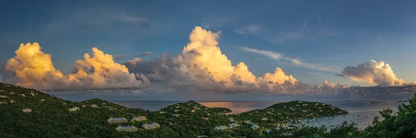 Sunset Above Sea, St John, Us Virgin Islands
