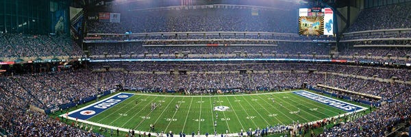 Indiana: Indianapolis Colts Game, Lucas Oil Stadium, Indianapolis, Indiana, USA by Panoramic Images