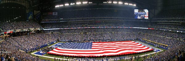 Indianapolis: Indianapolis Colts Pre-Game, Lucas Oil Stadium, Indianapolis, Indiana, USA by Panoramic Images