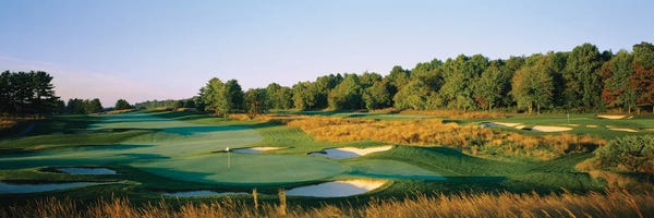 Maryland: Trees On A Golf Course, Four Streams Golf Club, Beallsville, Maryland, USA by Panoramic Images