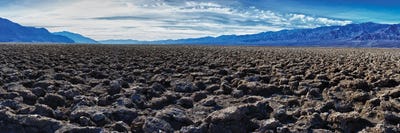View Of Devil'S Golf Course In Death Valley, Amargosa Range, Panamint Range, California, USA by Panoramic Images framed canvas print
