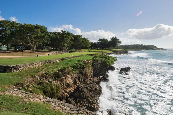 Golf Courses: View Of Golf Course On Coast, Teeth Of The Dog, Casa De Campo, La Romana, Dominican Republic by Panoramic Images