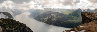 View Of Lysefjord From Preikestolen, Norway by Panoramic Images multi panel art