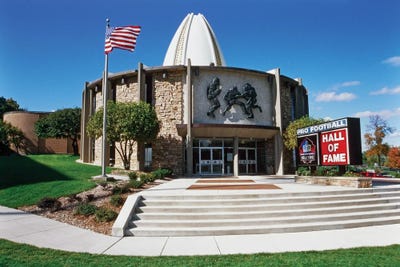 View Of Pro Football Hall Of Fame, Canton, Ohio, USA by Panoramic Images framed canvas print