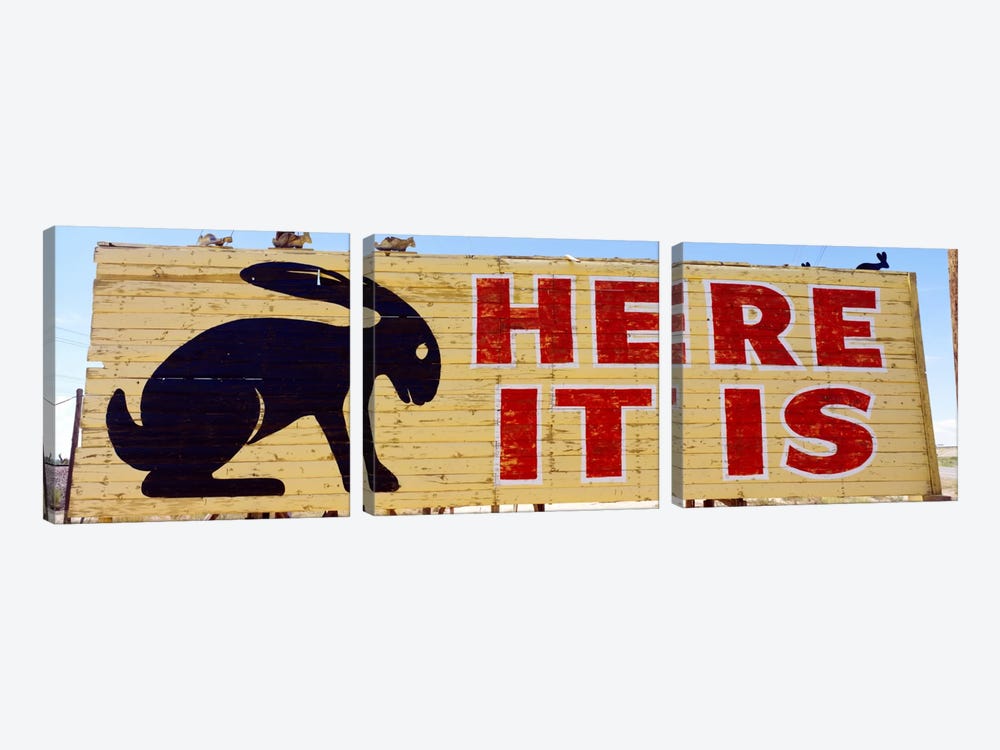Jack Rabbit Trading Post Sign Joseph City AZ by Panoramic Images 3-piece Art Print