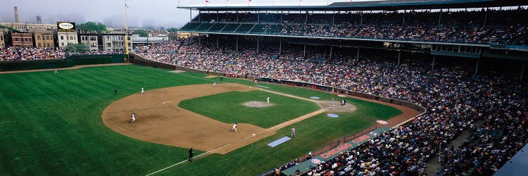 Wrigley Field During Baseball Game, Chicago, Illinois, USA