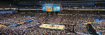Indiana - Framed Canvas Art: Basketball Game, Lucas Oil Stadium, Indianapolis, USA by Panoramic Images