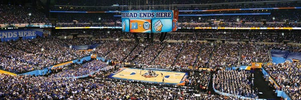 Indianapolis: Basketball Game, Lucas Oil Stadium, Indianapolis, USA by Panoramic Images