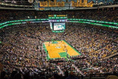 Panoramic Images - Framed Fine Art Prints: Boston Celtics Stadium, TD Garden by Panoramic Images