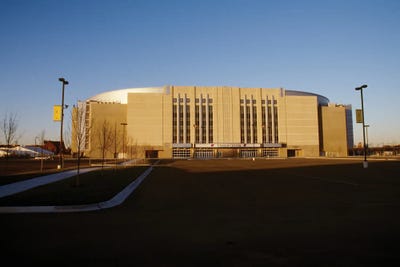 Panoramic Images - Framed Fine Art Prints: Facade Of A Building, United Center, Chicago, Cook County, Illinois, USA by Panoramic Images