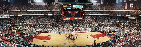 Chicago: Game 1, 1991 NBA Finals, Chicago Stadium, Il Bulls Vs Lakers by Panoramic Images