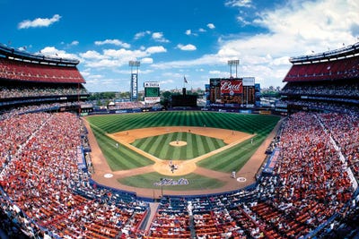 Panoramic Images - Framed Fine Art Prints: Spectators Watching Baseball Match At Shea Stadium, Queens, New York City, New York State, USA by Panoramic Images