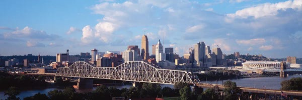 Ohio: USA, Ohio, Cincinnati, Twilight by Panoramic Images