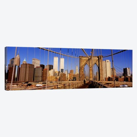 Brooklyn Bridge Manhattan New York NY USA Canvas Print #PIM1677} by Panoramic Images Art Print
