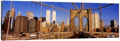 Brooklyn Bridge Manhattan New York NY USA Canvas Art Print - Brooklyn Bridge