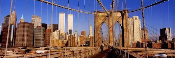 Brooklyn: Brooklyn Bridge Manhattan New York NY USA by Panoramic Images