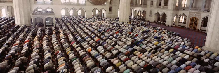 Turkey, Edirne, Friday Noon Prayer at Selimiye Mosque by Panoramic Images wall art