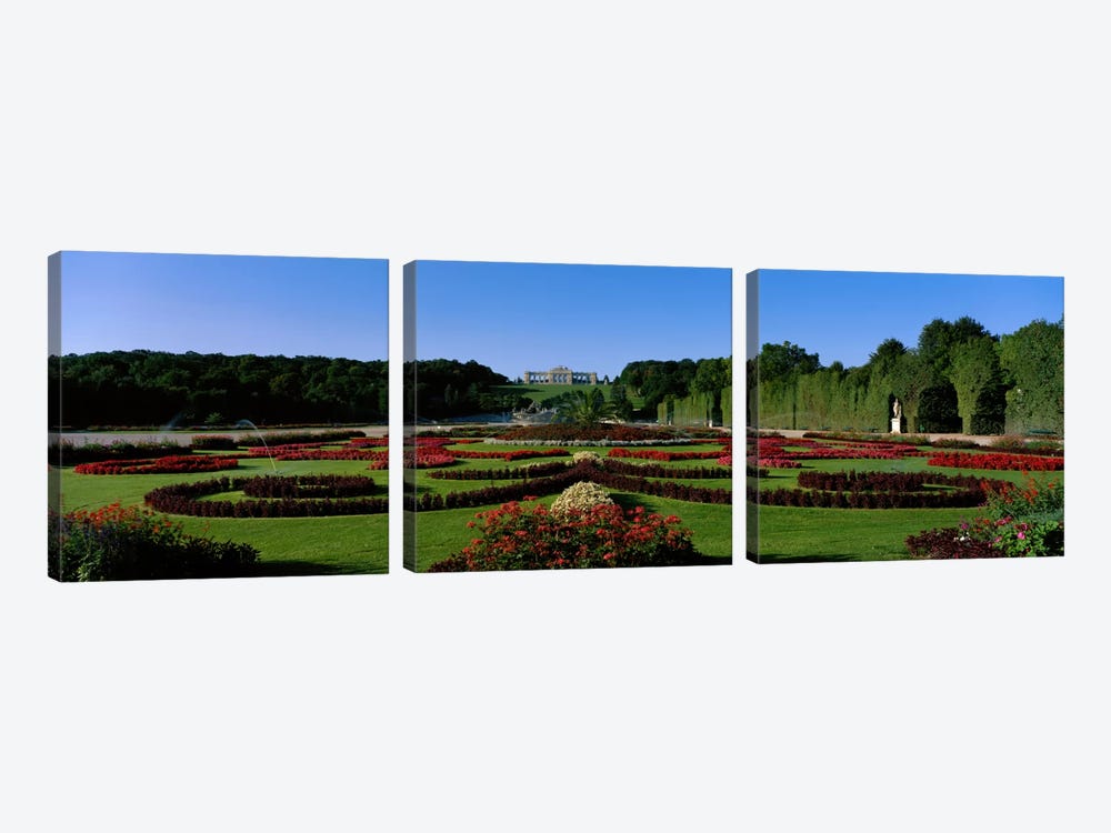 Schonbrun Gardens Vienna Austria by Panoramic Images 3-piece Canvas Print
