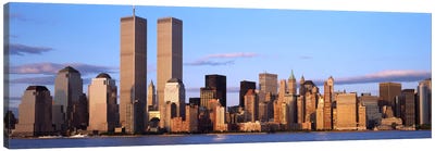 Skyscrapers in a cityWorld Trade Center, Manhattan, New York City, New York State, USA Canvas Art Print - New York Art