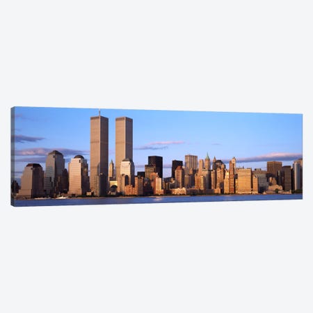 Skyscrapers in a cityWorld Trade Center, Manhattan, New York City, New York State, USA Canvas Print #PIM1688} by Panoramic Images Canvas Print