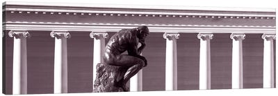 Rodin SculptureSan Francisco, California, USA Canvas Art Print - The Thinker Reimagined