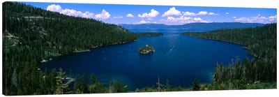 Fannette Island, Emerald Bay, Lake Tahoe, California, USA Canvas Art Print - Nature Panoramics