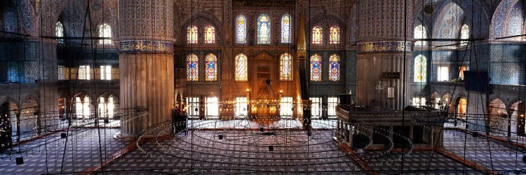 Interiors of a mosqueBlue Mosque, Istanbul, Turkey