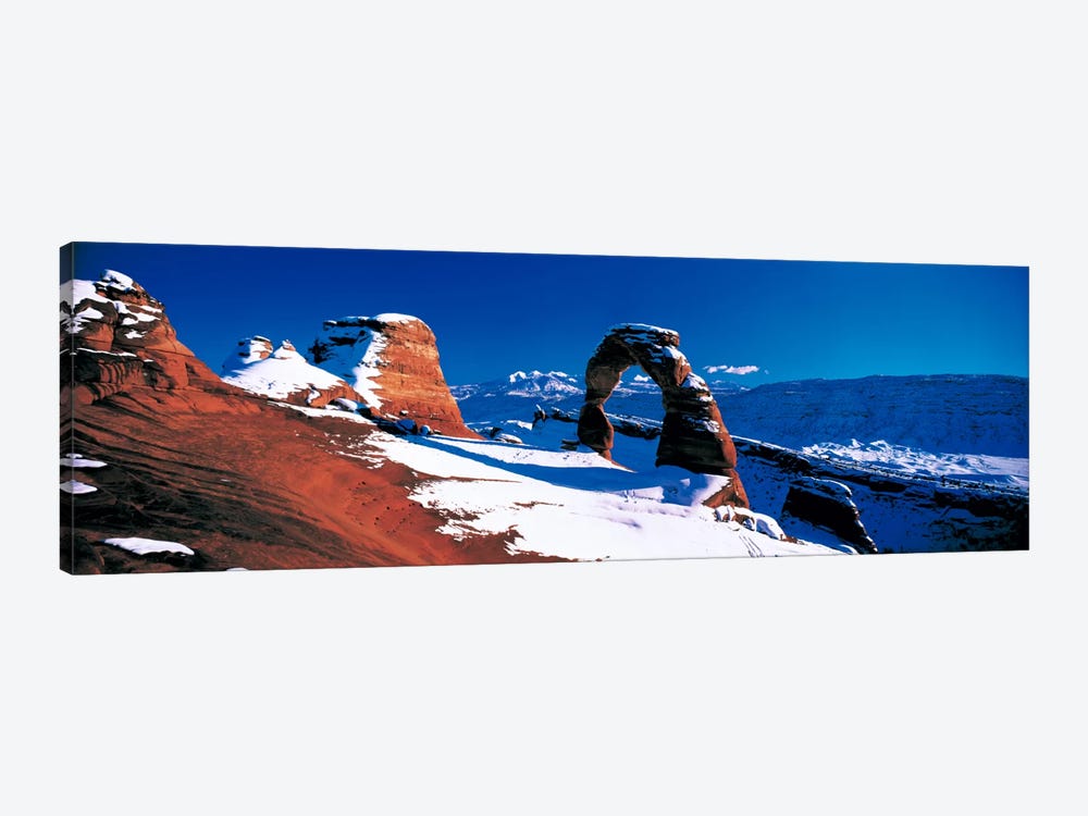 Delicate Arch In Winter, Arches National Park, Utah, USA by Panoramic Images 1-piece Canvas Print
