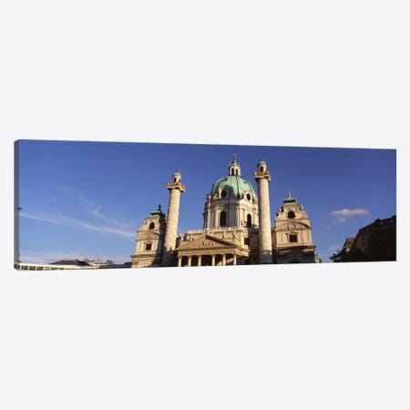Austria, Vienna, Facade of St. Charles Church Canvas Print #PIM1700} by Panoramic Images Canvas Art