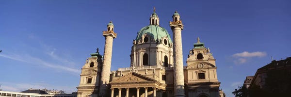 Vienna: Austria, Vienna, Facade of St. Charles Church by Panoramic Images