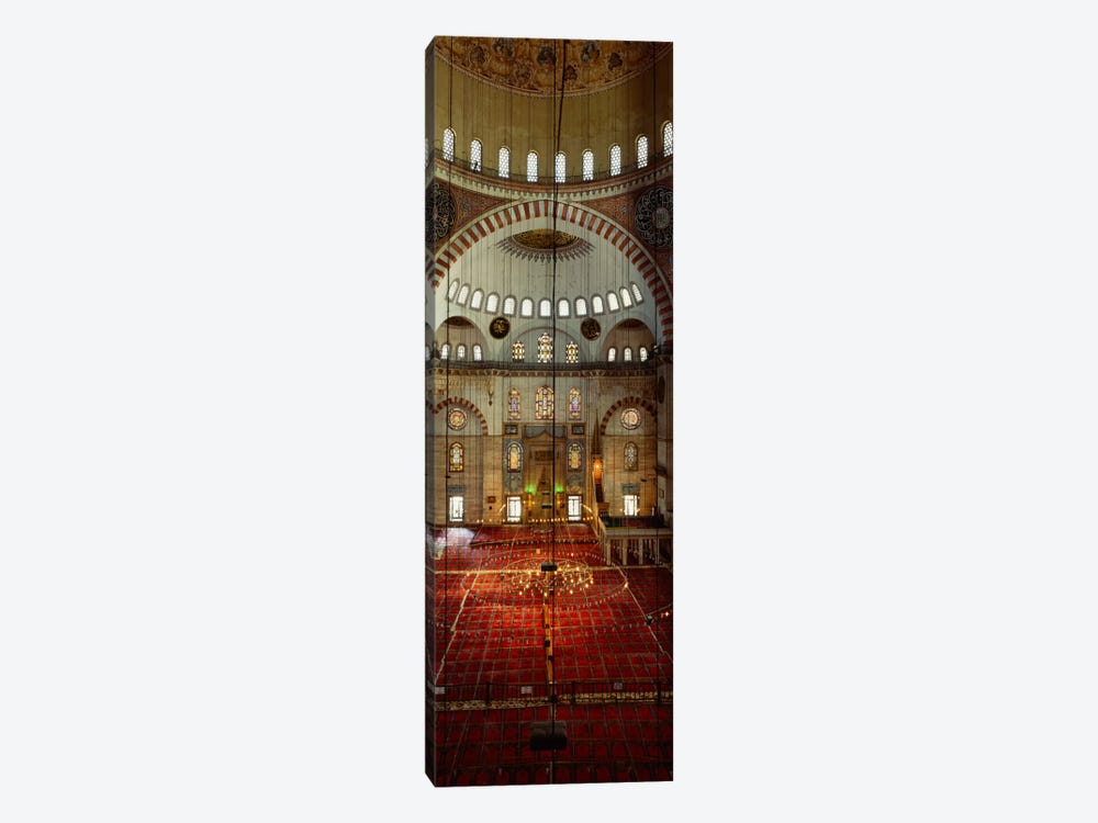 Interiors of a mosque, Suleymanie Mosque, Istanbul, Turkey by Panoramic Images 1-piece Canvas Art