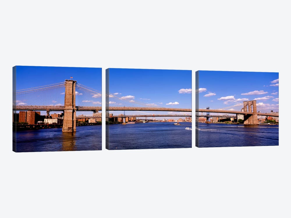 Brooklyn Bridge, NYC, New York City, New York State, USA by Panoramic Images 3-piece Art Print