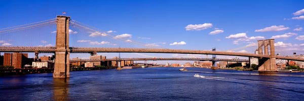 Brooklyn Bridge: Brooklyn Bridge, NYC, New York City, New York State, USA by Panoramic Images