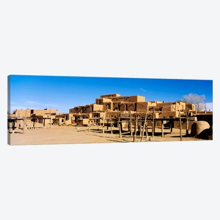 Taos Pueblo, Taos County, New Mexico, USA Canvas Print #PIM1709} by Panoramic Images Canvas Artwork