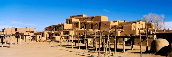 New Mexico: Taos Pueblo, Taos County, New Mexico, USA by Panoramic Images